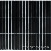 Mosaic black Tile Backsplash Crystal Glass Mosaic